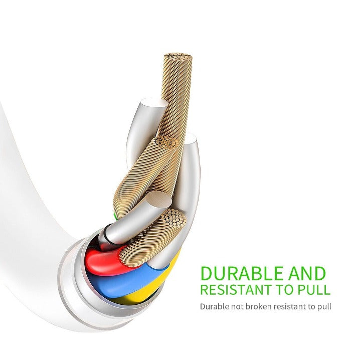 Esoulk Cable USB Type C To Type C  4ft/1.2m White EC33P-CC-WH - Best Cell Phone Parts Distributor in Canada Esoulk Cable USB Type C To Type C  4ft/1.2m White EC33P-CC-WH - Best Cell Phone Parts Distributor in Canada